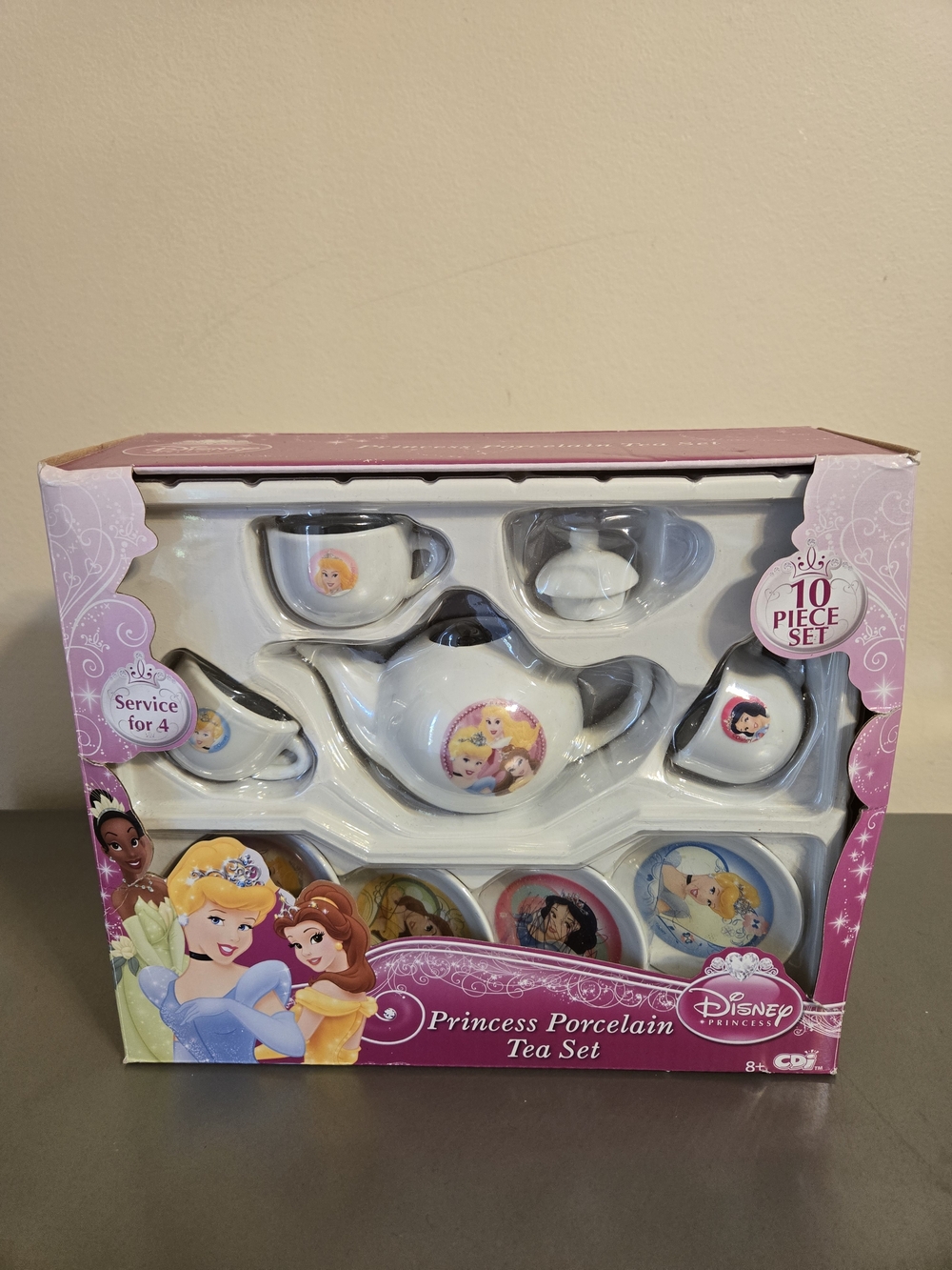 Disney Princess Porcelain Tea Set 10-Piece Set